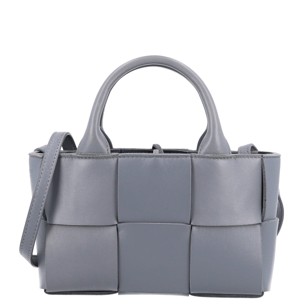 Lambskin Maxi Intreccio Candy Arco Tote Thunder
