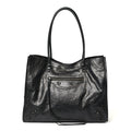 Agneau Arena Classic Hardware Medium Le City Tote Black