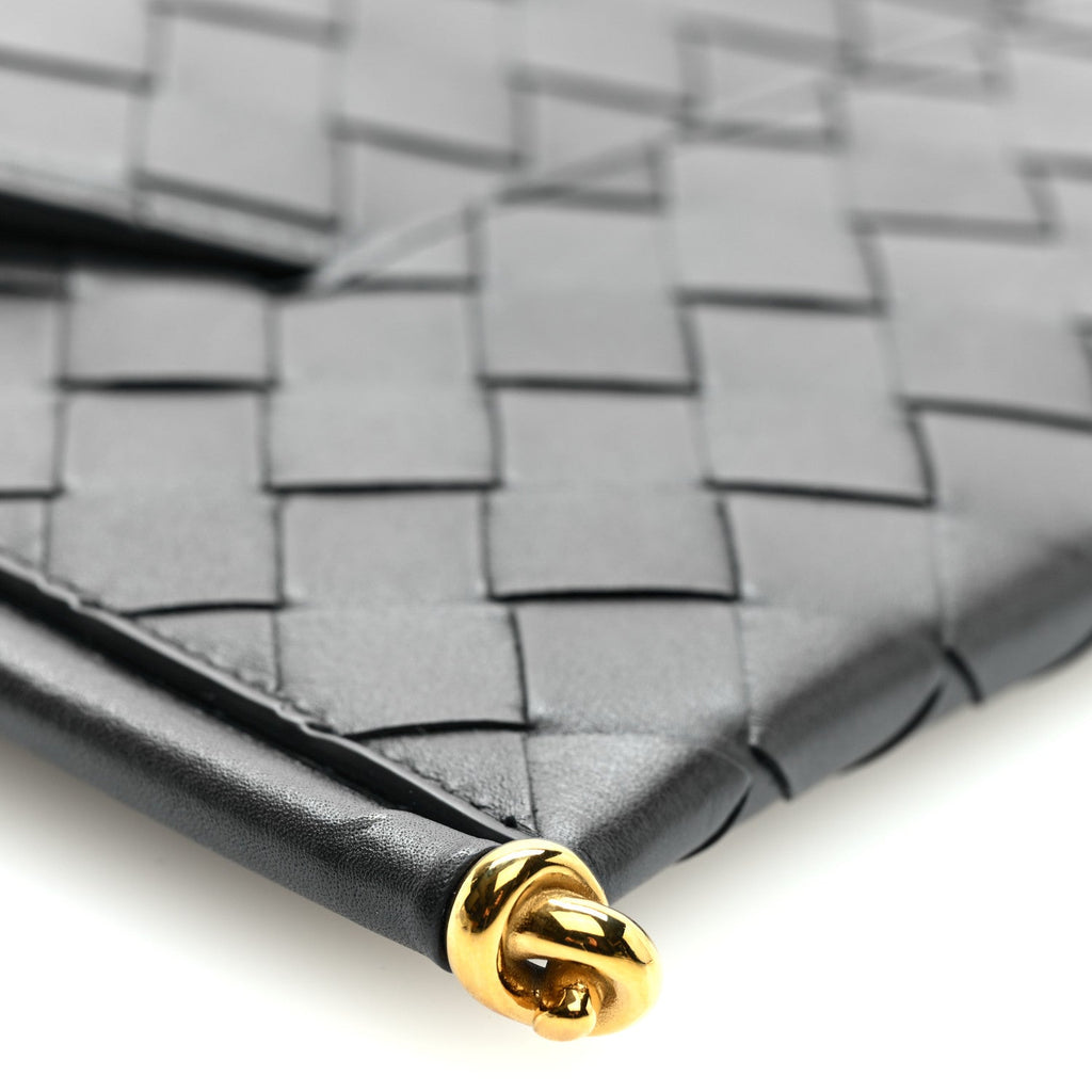 Calfskin Intrecciato Solstice Phone Pouch Nocturnal