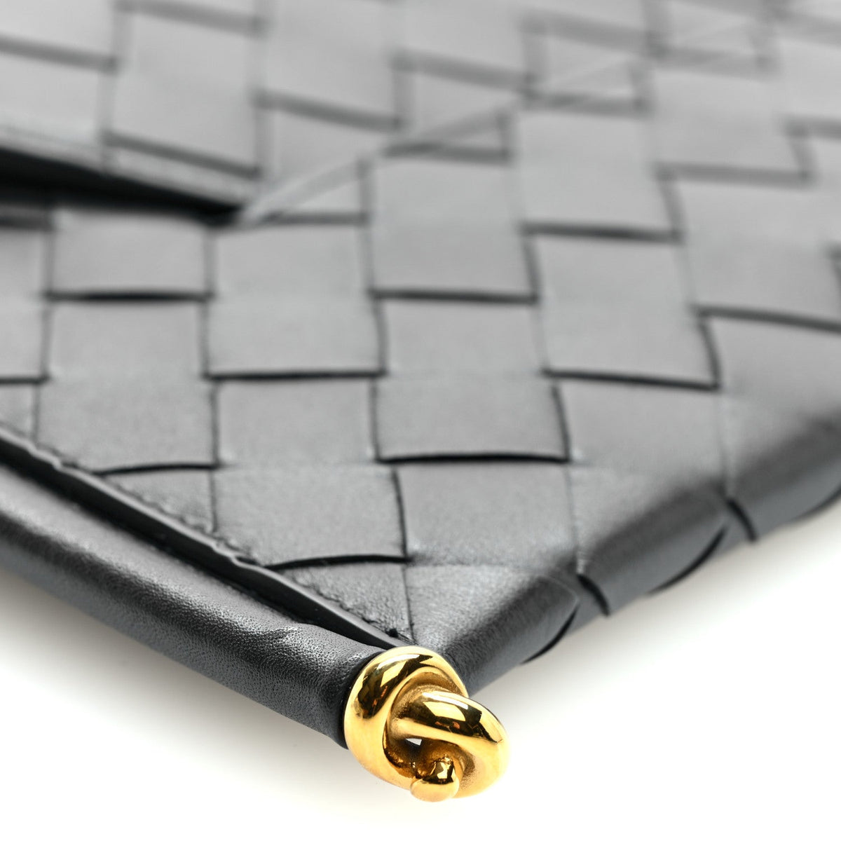Calfskin Intrecciato Solstice Phone Pouch Nocturnal