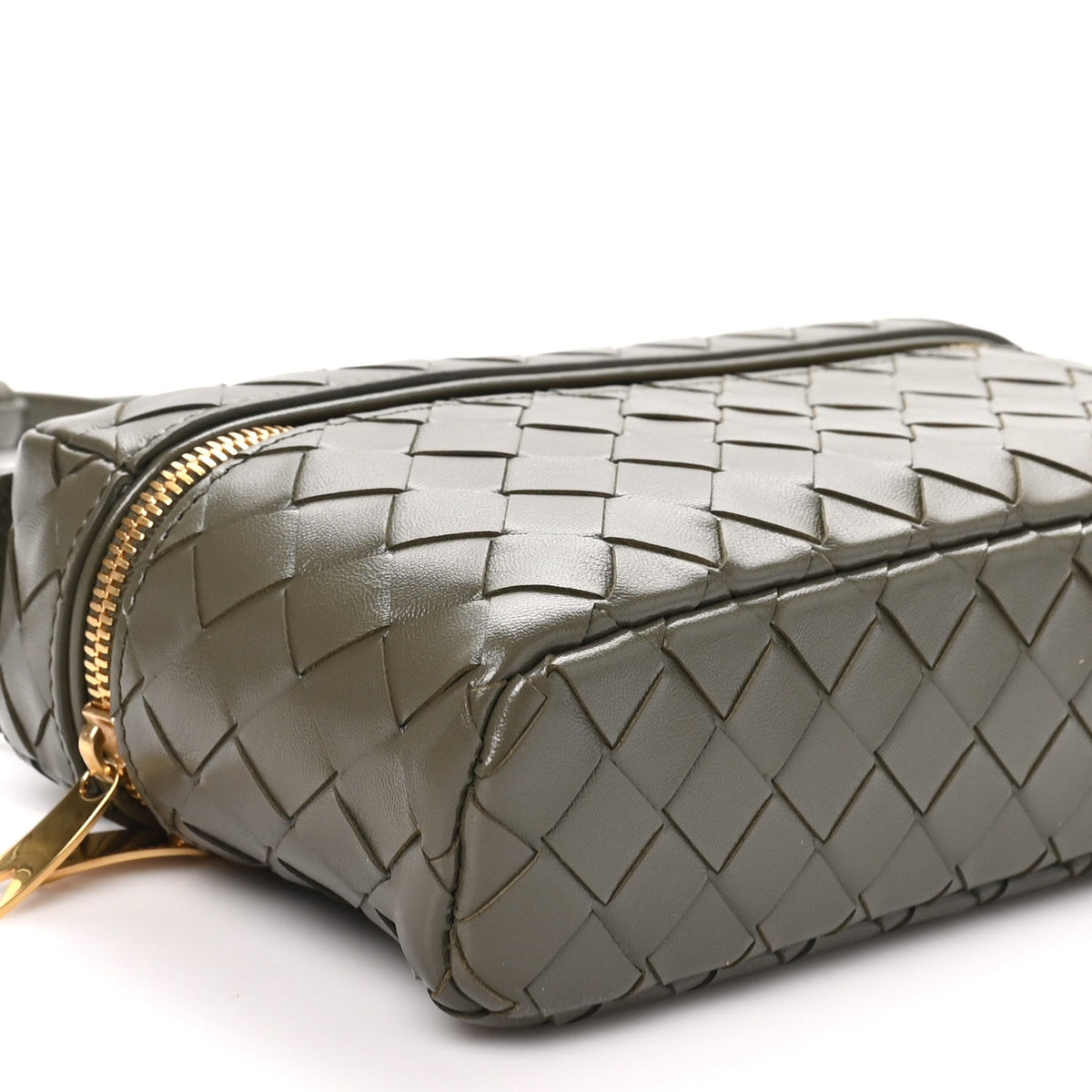 Calfskin Intrecciato Bang Bang Vanity Case Cypress