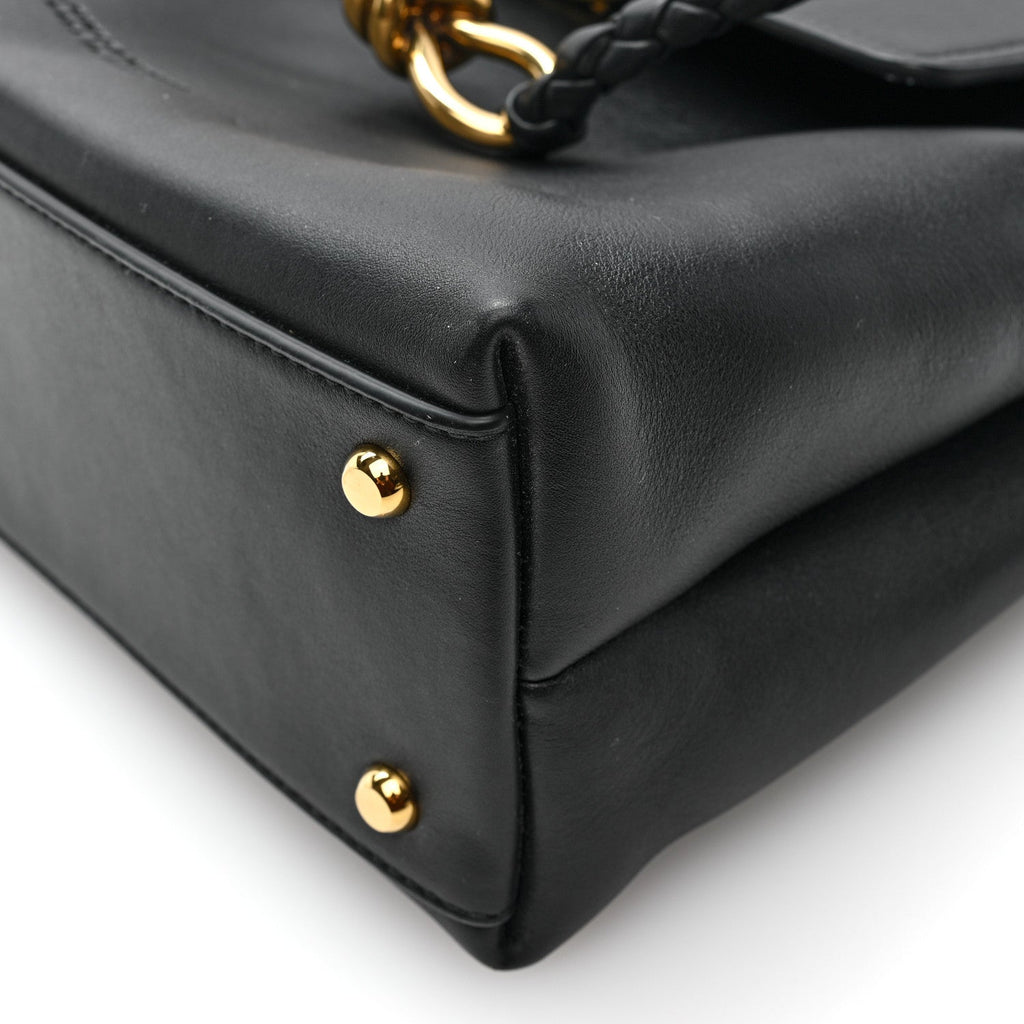 Silky Calfskin Small Ciao Ciao Black