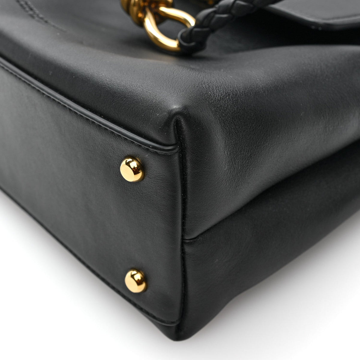Silky Calfskin Small Ciao Ciao Black