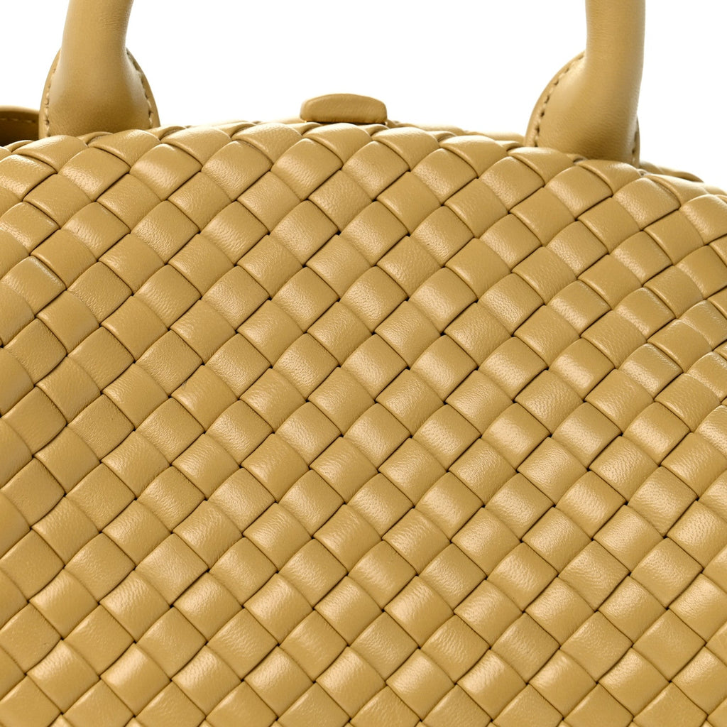 Nappa Intrecciato Padded Small The Top Handle Tote Bag Porridge