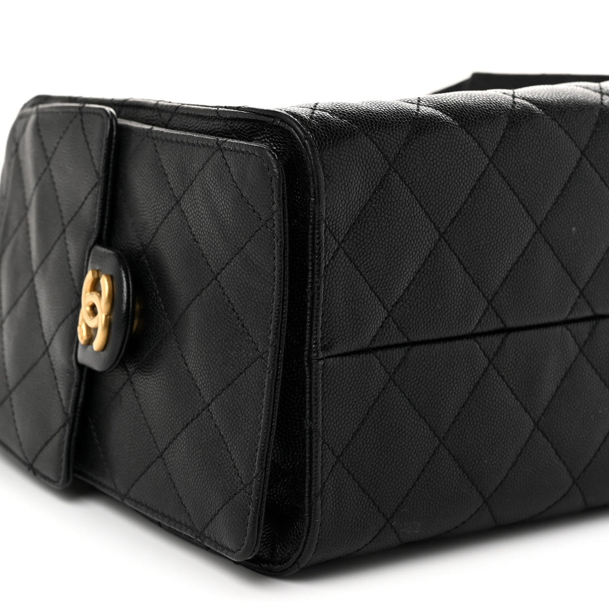 Caviar Quilted Small Chanel 25 Handbag Black