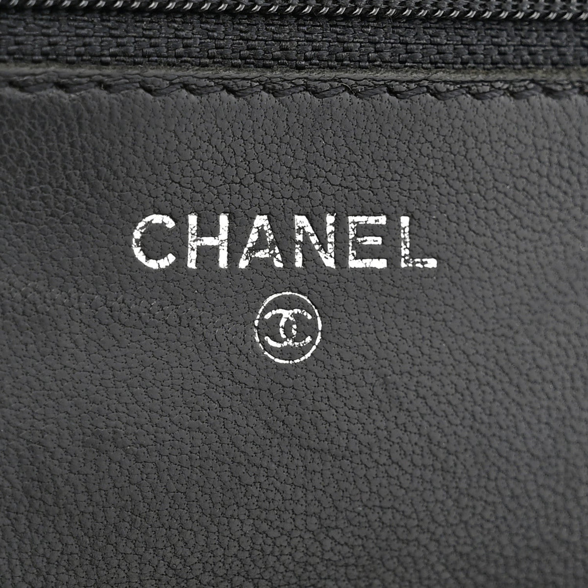 Lambskin Timeless CC Wallet On Chain WOC Black