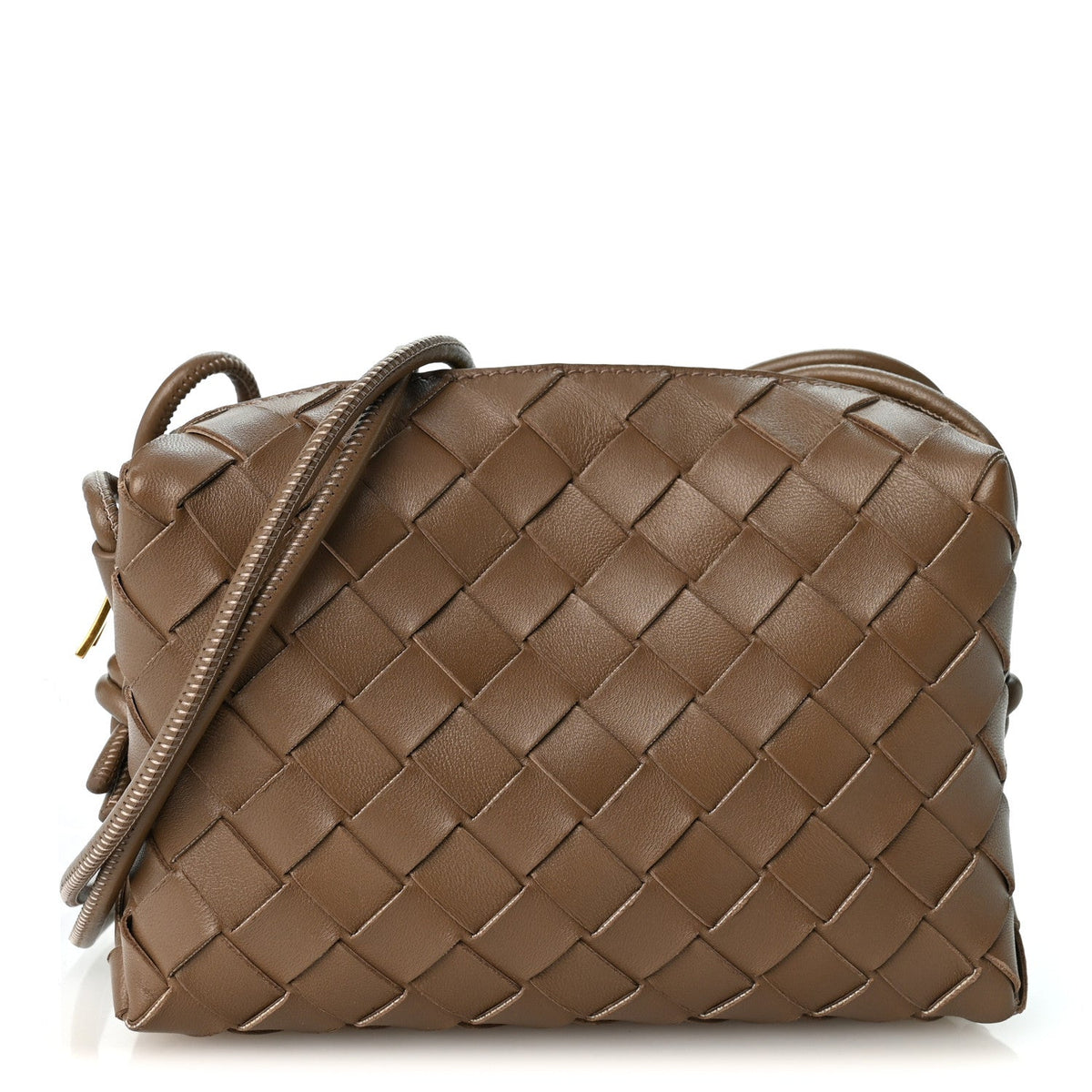 Nappa Intrecciato Mini Loop Camera Bag Pinecone