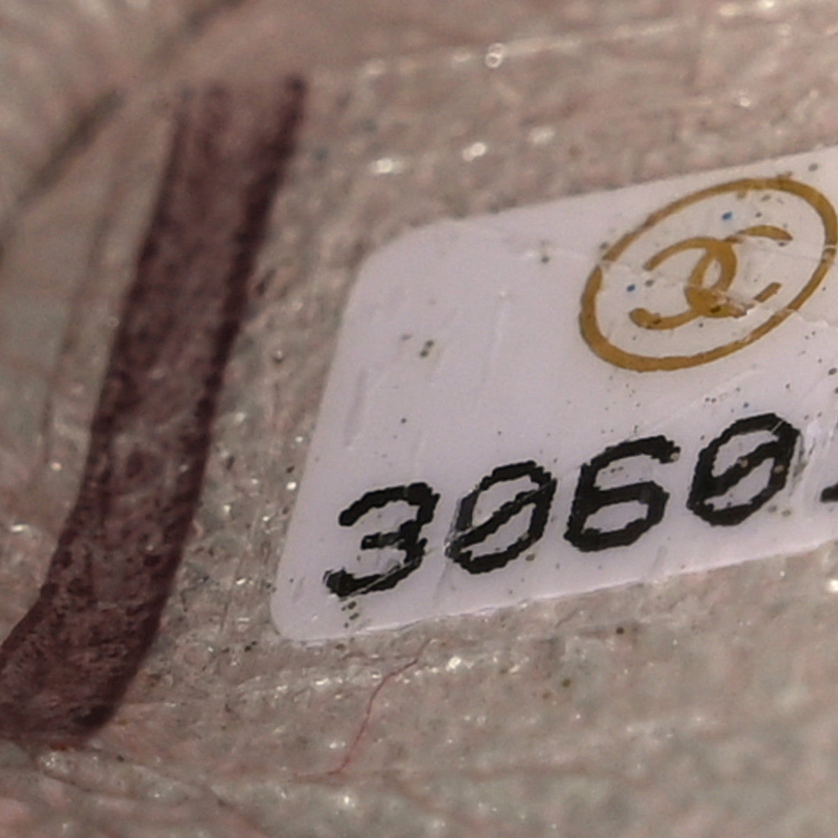 Iridescent Lambskin Quilted Mini Rectangular Flap Ivory