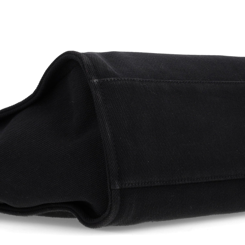 Canvas Pearl Medium Deauville Tote Black