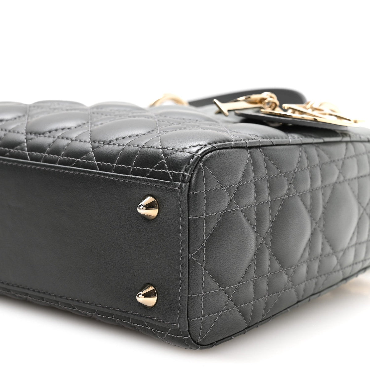 Lambskin Cannage Gradient Small My ABCDior Lady Dior Grey