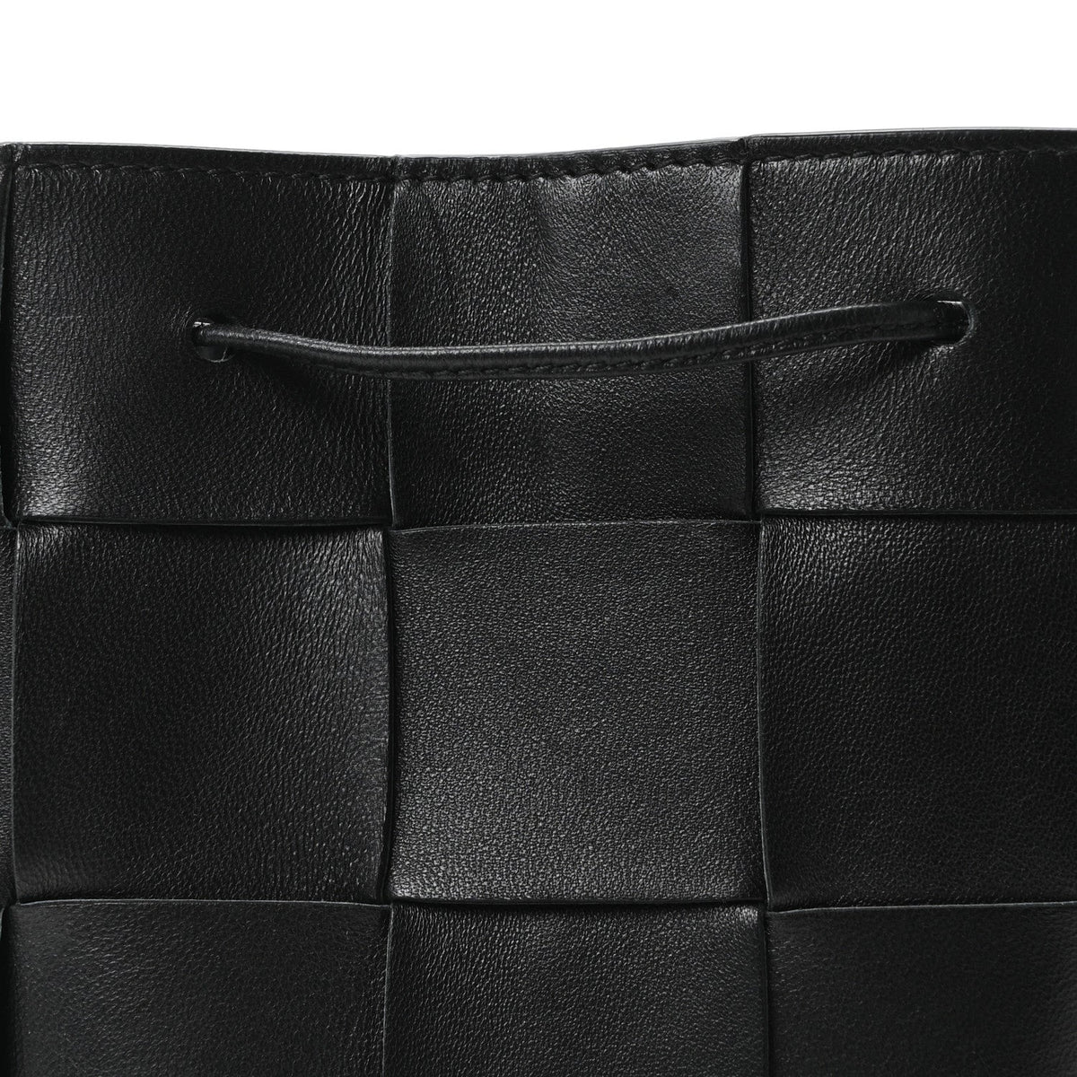 Nappa Maxi Intrecciato Cassette Bucket Bag Black