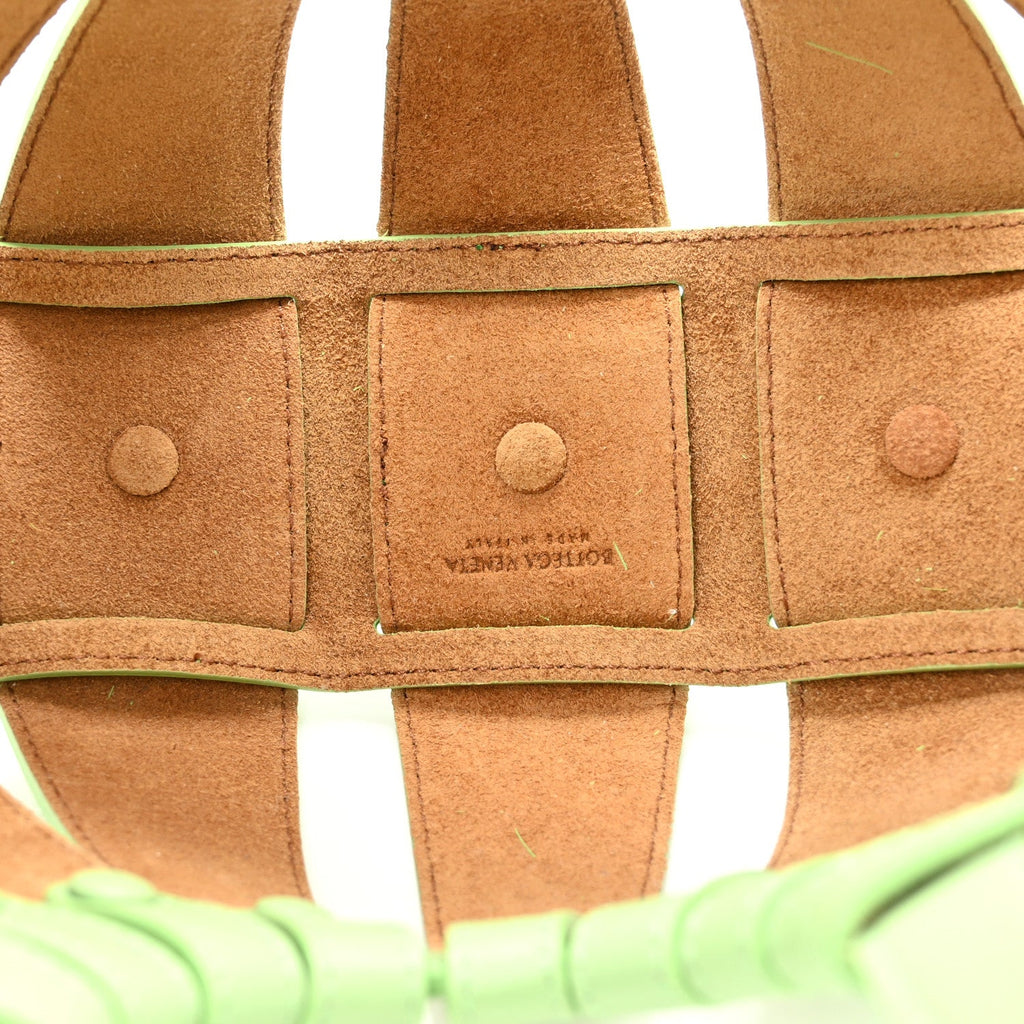 French Calfskin Small Shell Pistachio