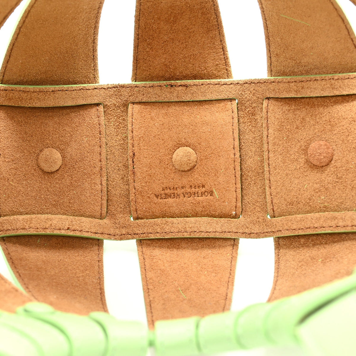 French Calfskin Small Shell Pistachio