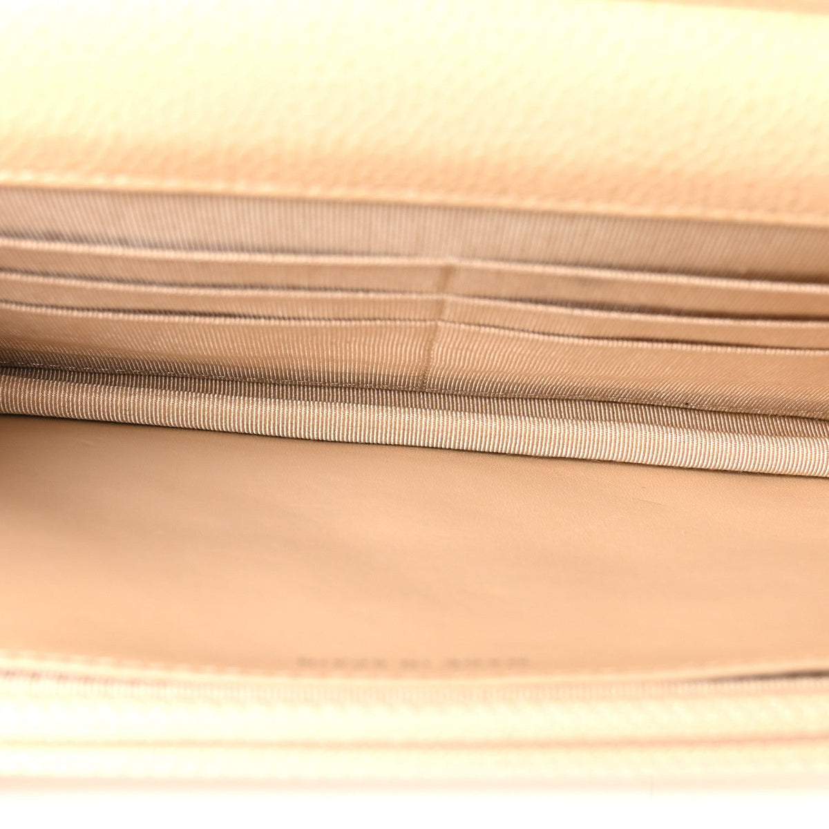 Caviar Quilted Wallet on Chain WOC Beige Clair