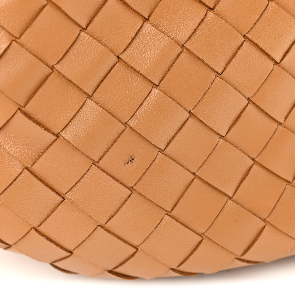 Nappa Intrecciato Teen Jodie Hobo Caramel