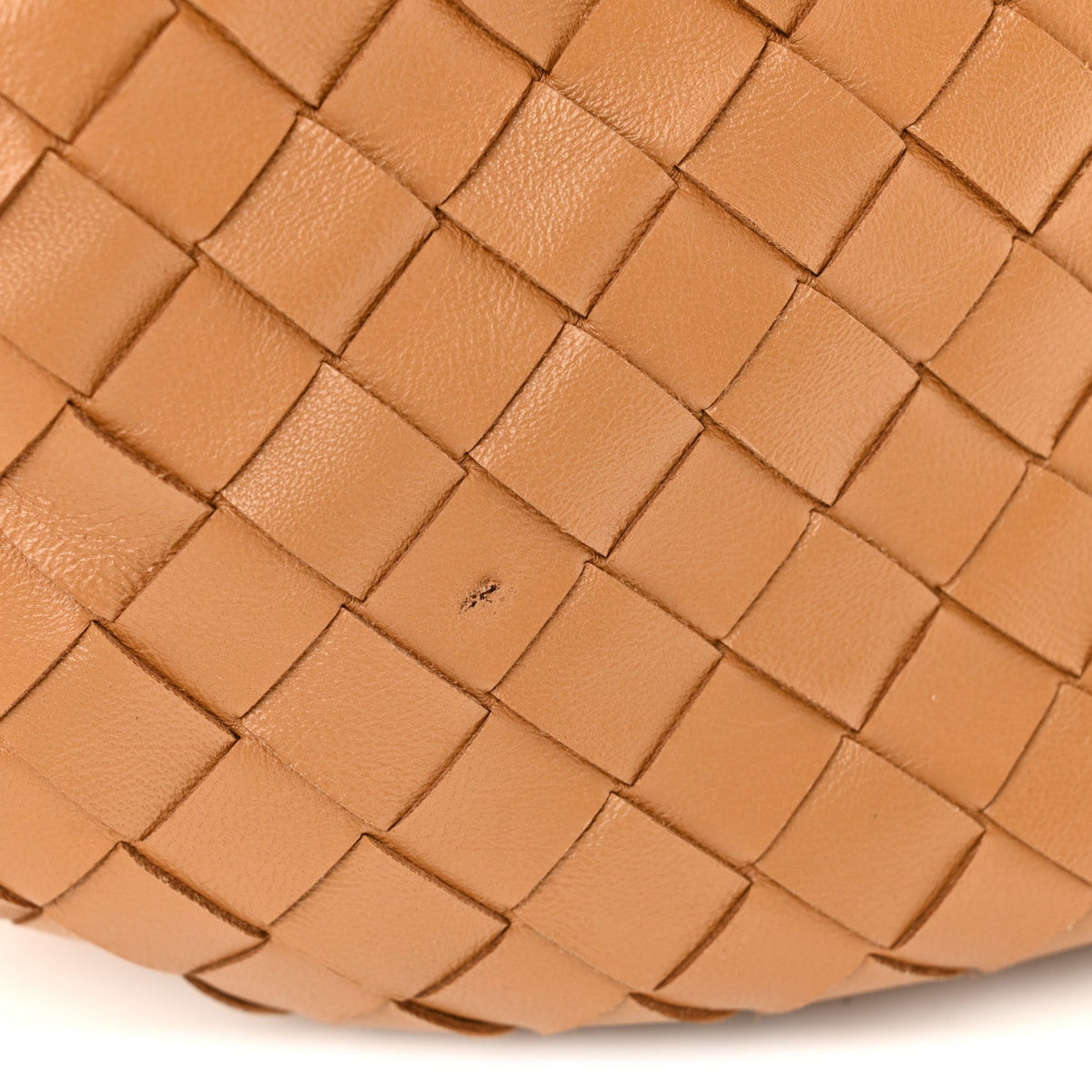 Nappa Intrecciato Teen Jodie Hobo Caramel