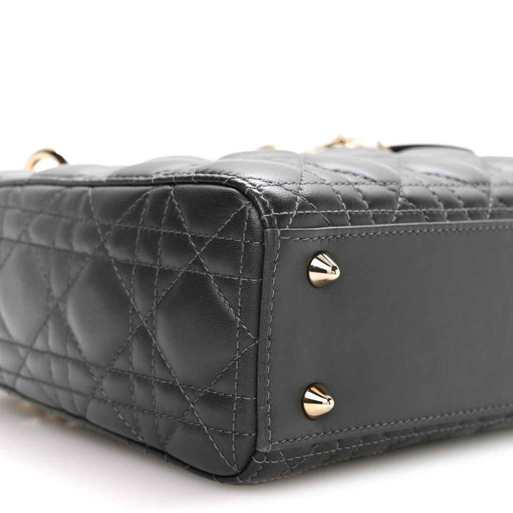 Lambskin Cannage Gradient Small My ABCDior Lady Dior Grey