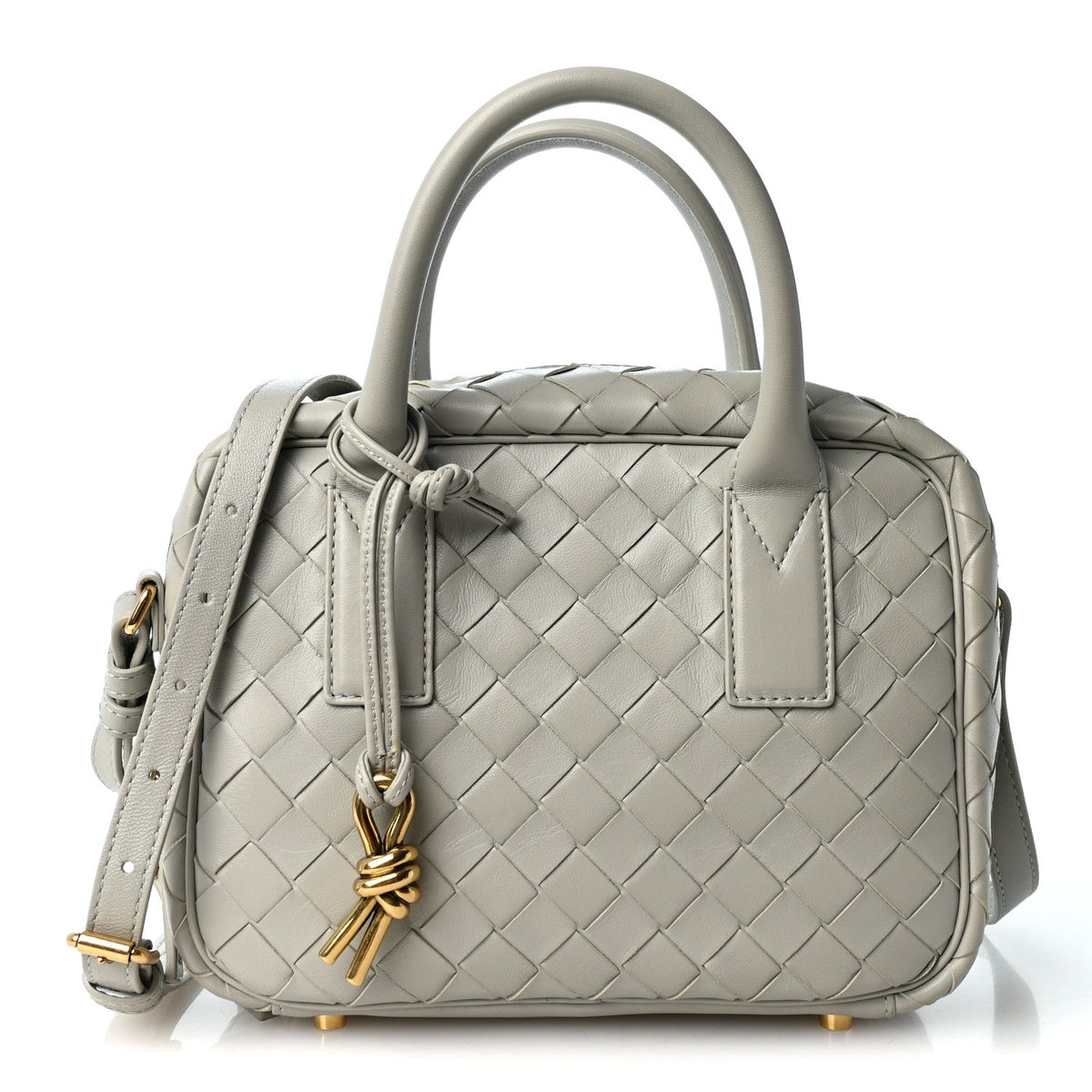 Lambskin Intrecciato Small Getaway Agate Grey