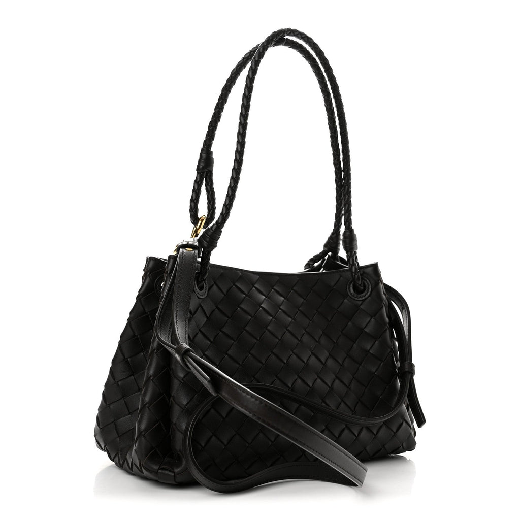 Nappa Intrecciato Medium Parachute Shoulder Bag Fondant
