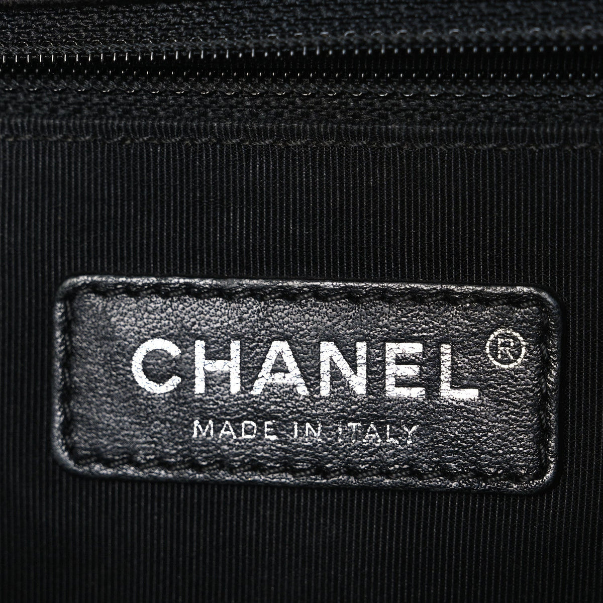 Lambskin Quilted Large Boy Flap Black