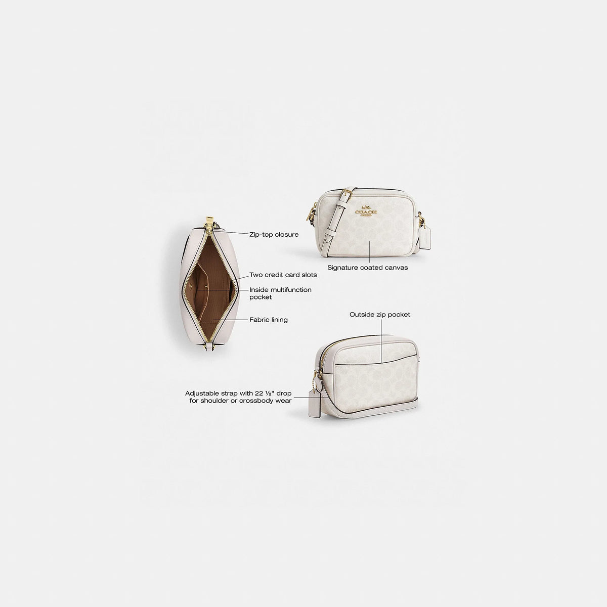 Coach Outlet Mini Jamie Camera Bag In Signature Canvas