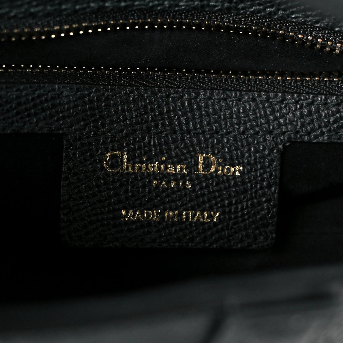 Grained Calfskin Saddle Bag With Strap Black
