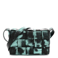 Foulard Tie Dye Maxi Intrecciato Padded Cassette Crossbody Bag Celadon Inkwell