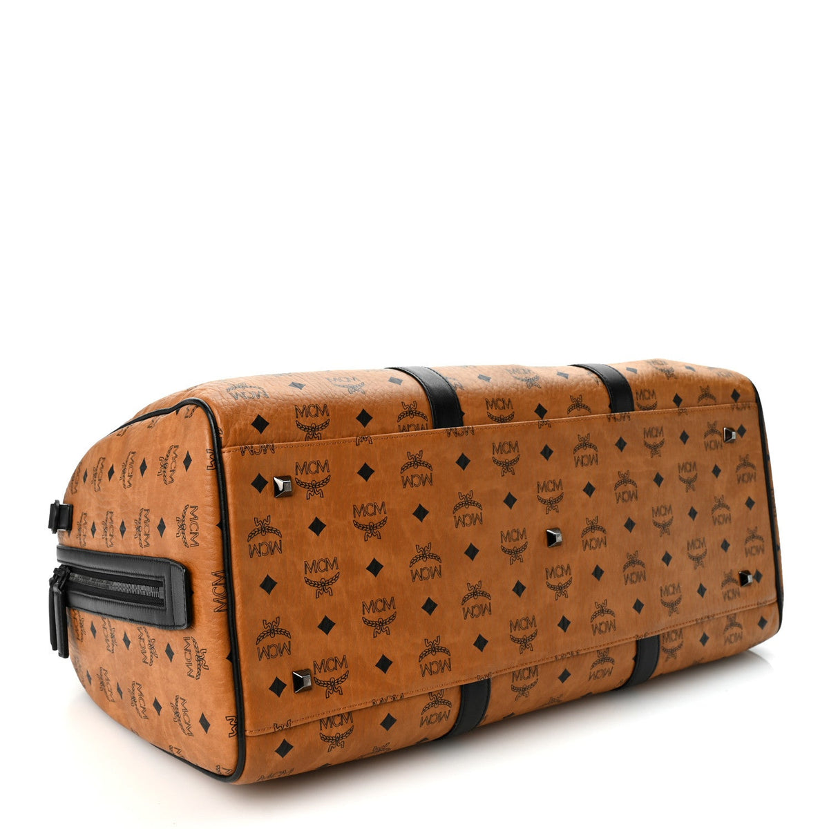 Visetos Ottomar Weekender Duffle Bag Cognac Black