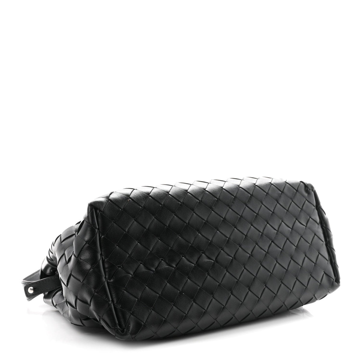 Calfskin Intrecciato Small Andiamo Messenger Bag Black