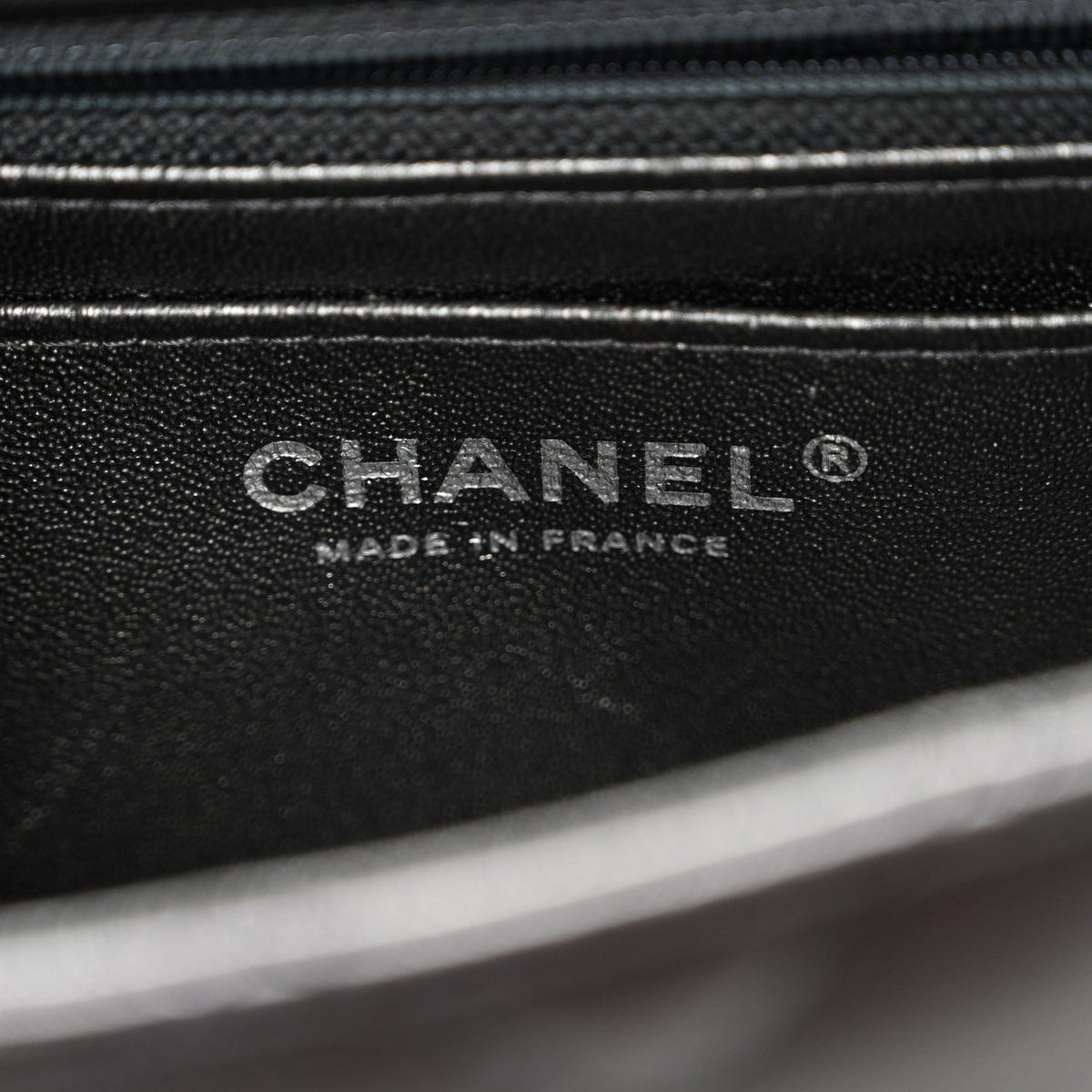 Metallic Sheepskin Quilted 2.55 Reissue Mini Flap Dark Silver