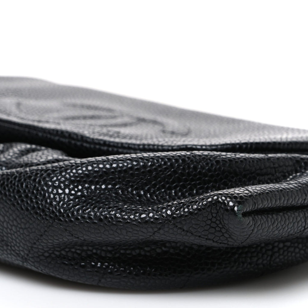 Caviar Half Moon Wallet On Chain WOC Black