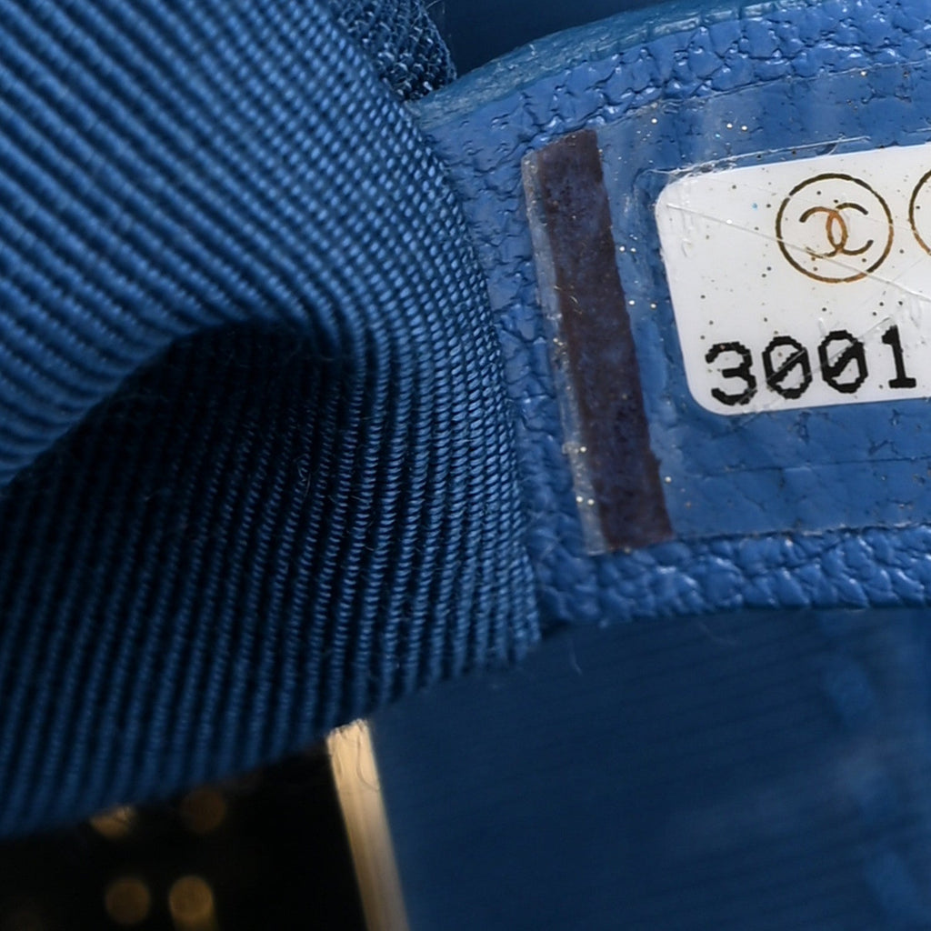 Lambskin Quilted Large Chanel 19 Flap Blue