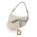 Grained Calfskin Saddle Bag Latte