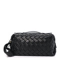 Nappa Intrecciato Gioco Top Handle Bag Black