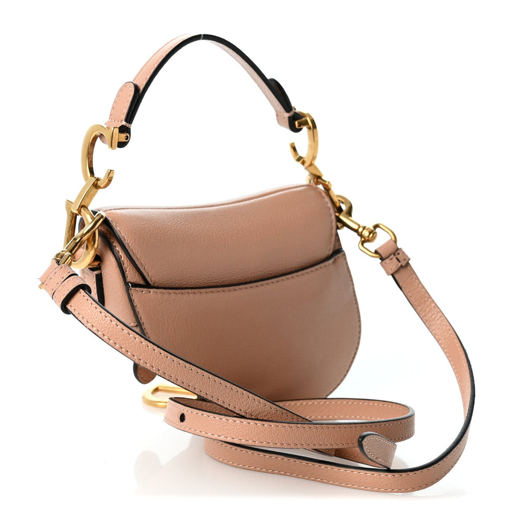 Goatskin Micro Saddle Bag Rose Des Vents