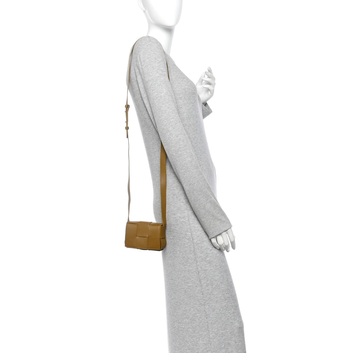 Lambskin Maxi Intrecciato Extra Mini Cassette Crossbody Bag Acorn