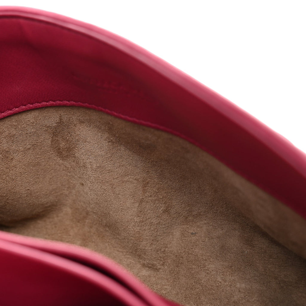 Nappa Intrecciato Baby Olimpia Shoulder Bag China Red