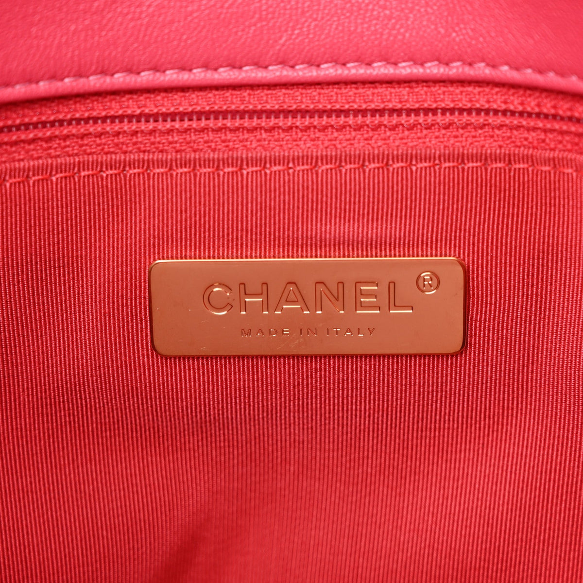 Lambskin Quilted Medium Chanel 19 Flap Light Pink