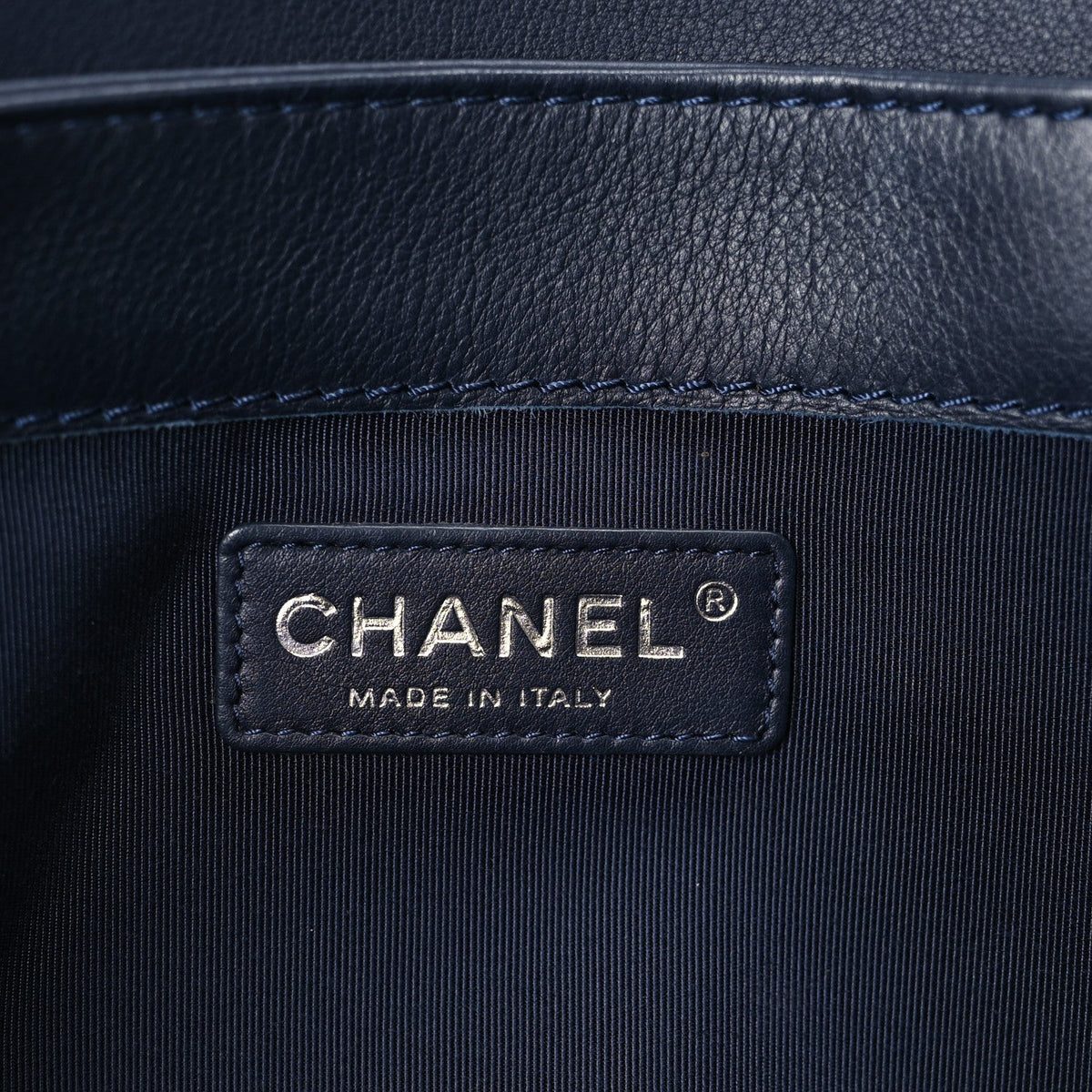 Calfskin New Medium Boy Reverso Flap Navy