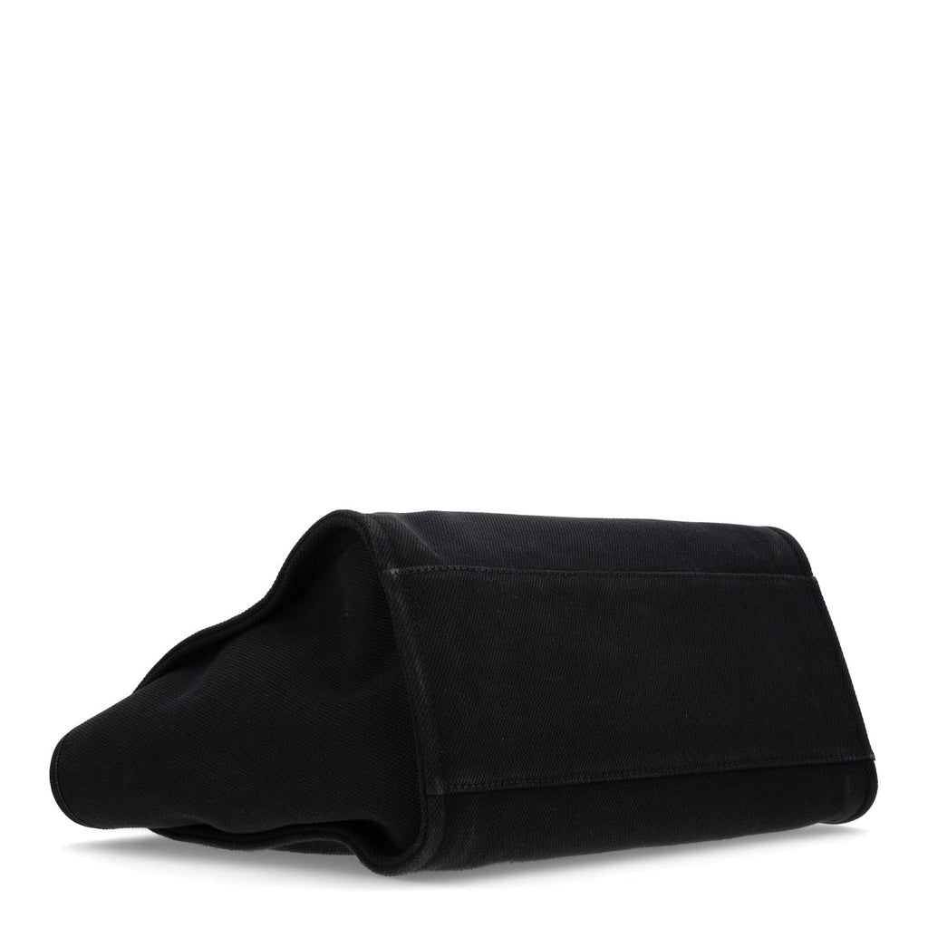 Canvas Pearl Medium Deauville Tote Black