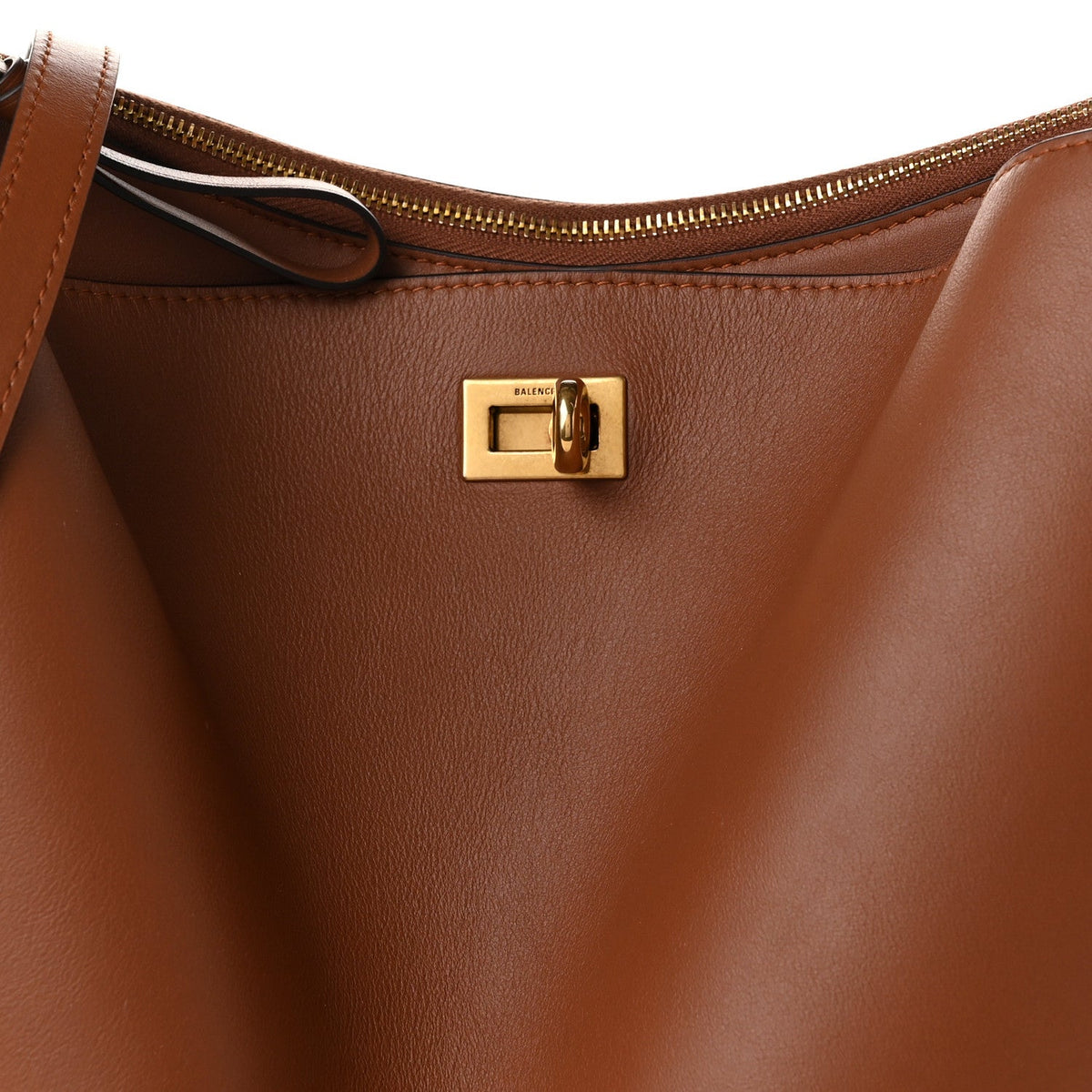 Natural Smooth Calfskin Medium Rodeo Hobo New Tan