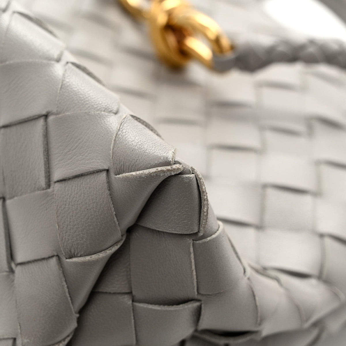 Nappa Intrecciato Small Andiamo Shoulder Bag Sterling