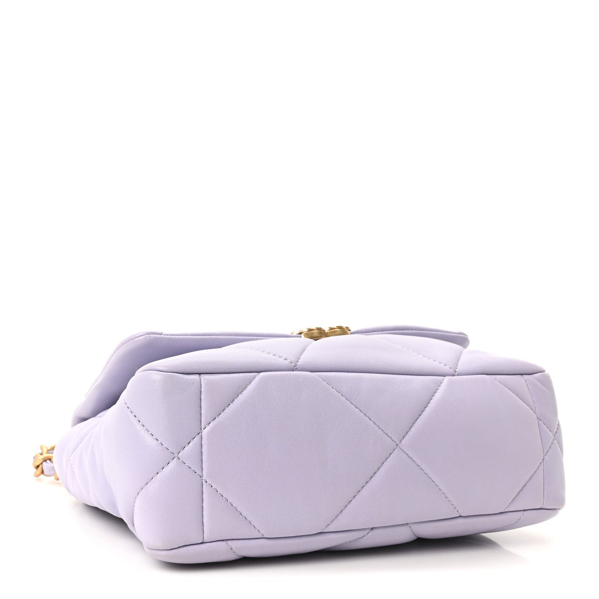 Lambskin Quilted Medium Chanel 19 Flap Light Purple