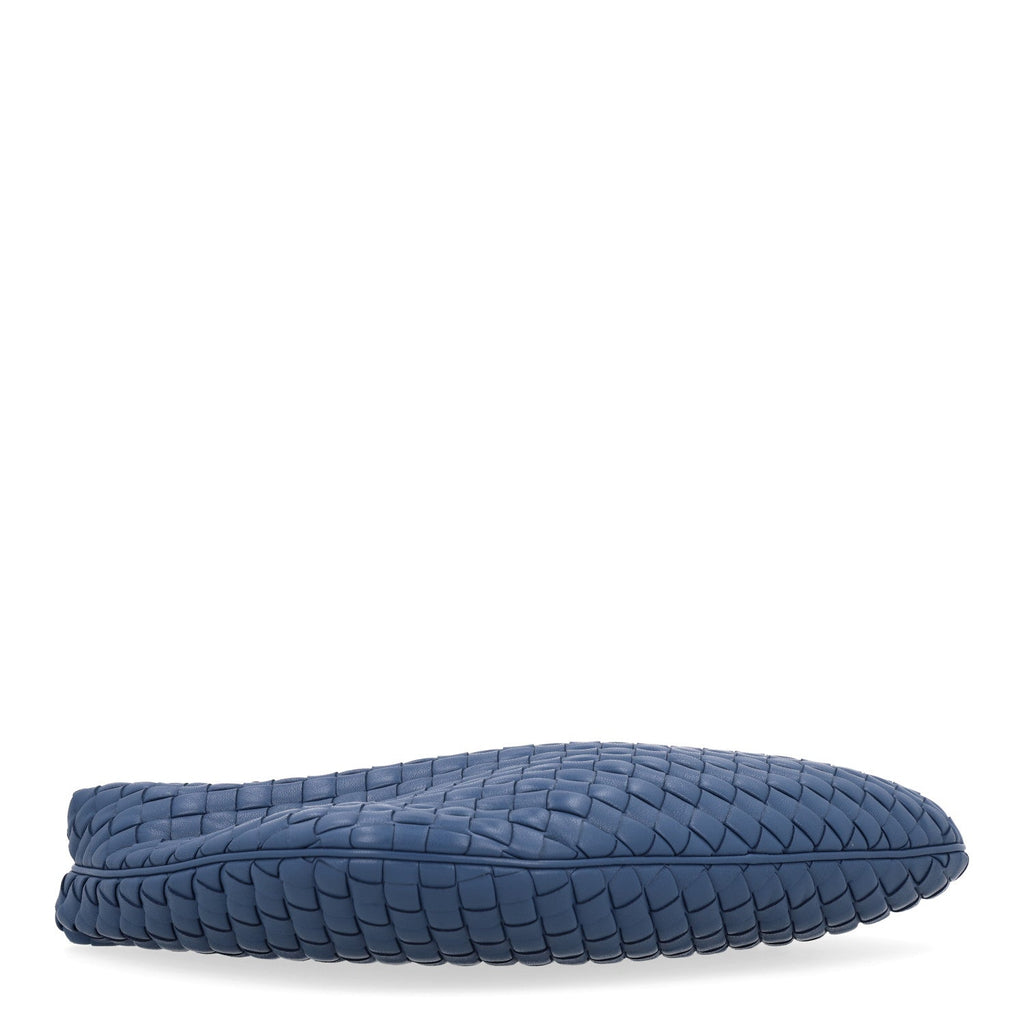 Supple Nappa Intrecciato Padded Small Veneta Hobo Blue Venezia