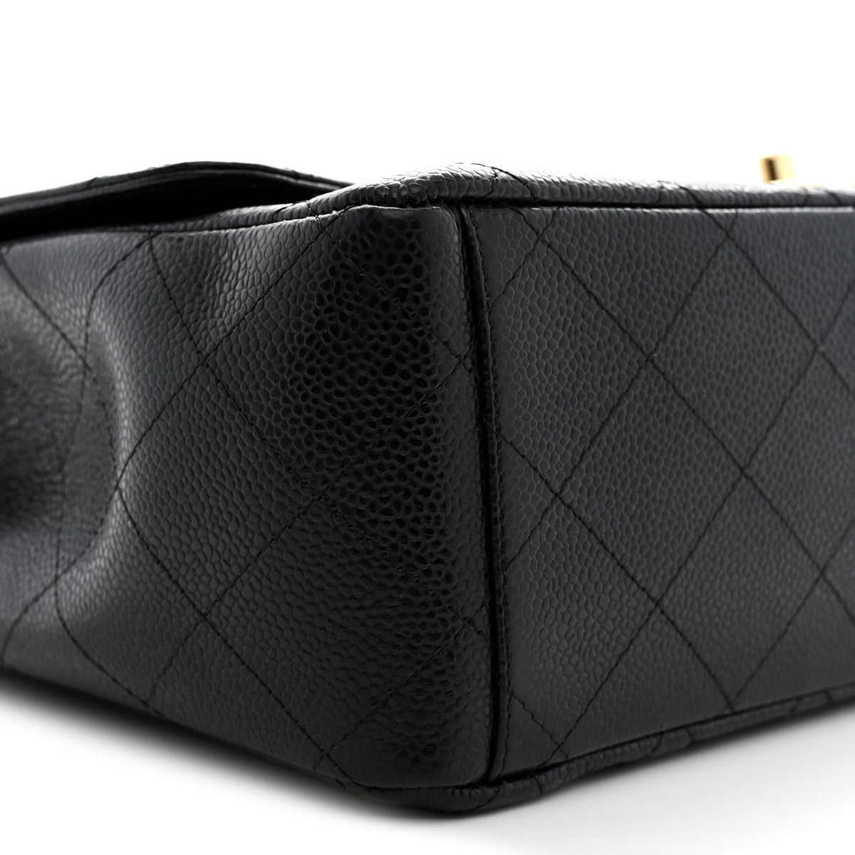 Caviar Quilted Maxi Double Flap Black
