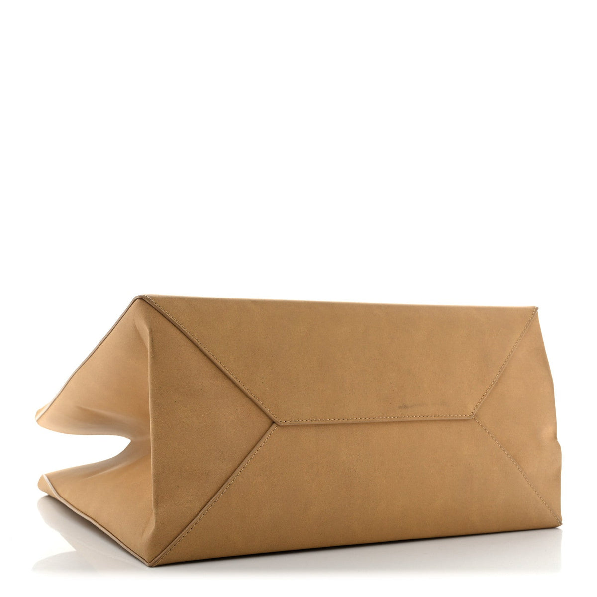 Calfskin Brown Bag Tote Kraft