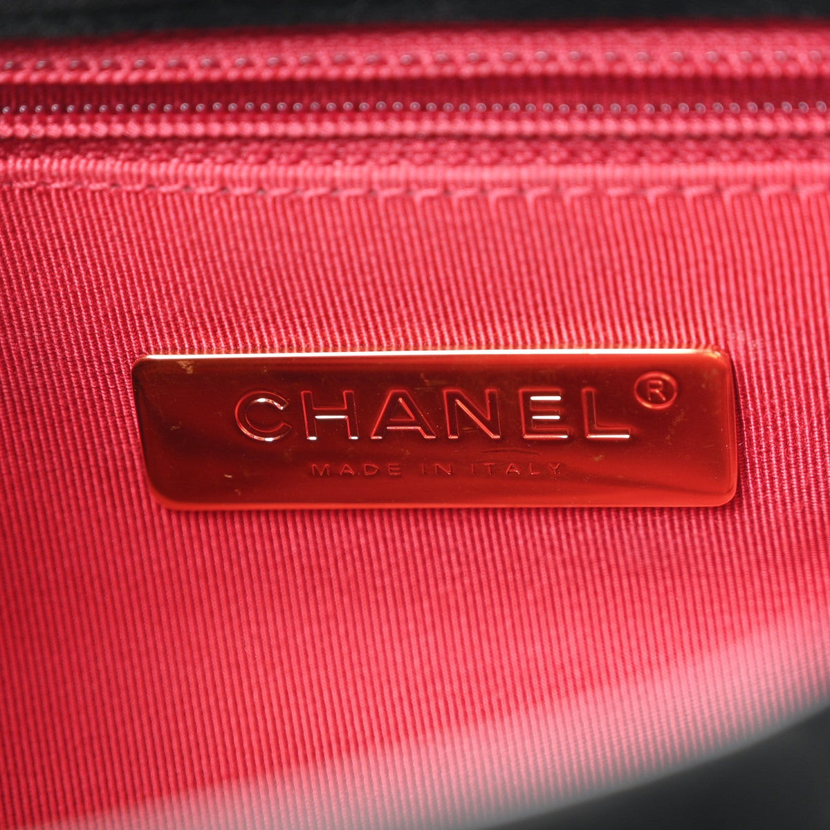 Velvet Tweed Quilted Medium Chanel 19 Flap Black