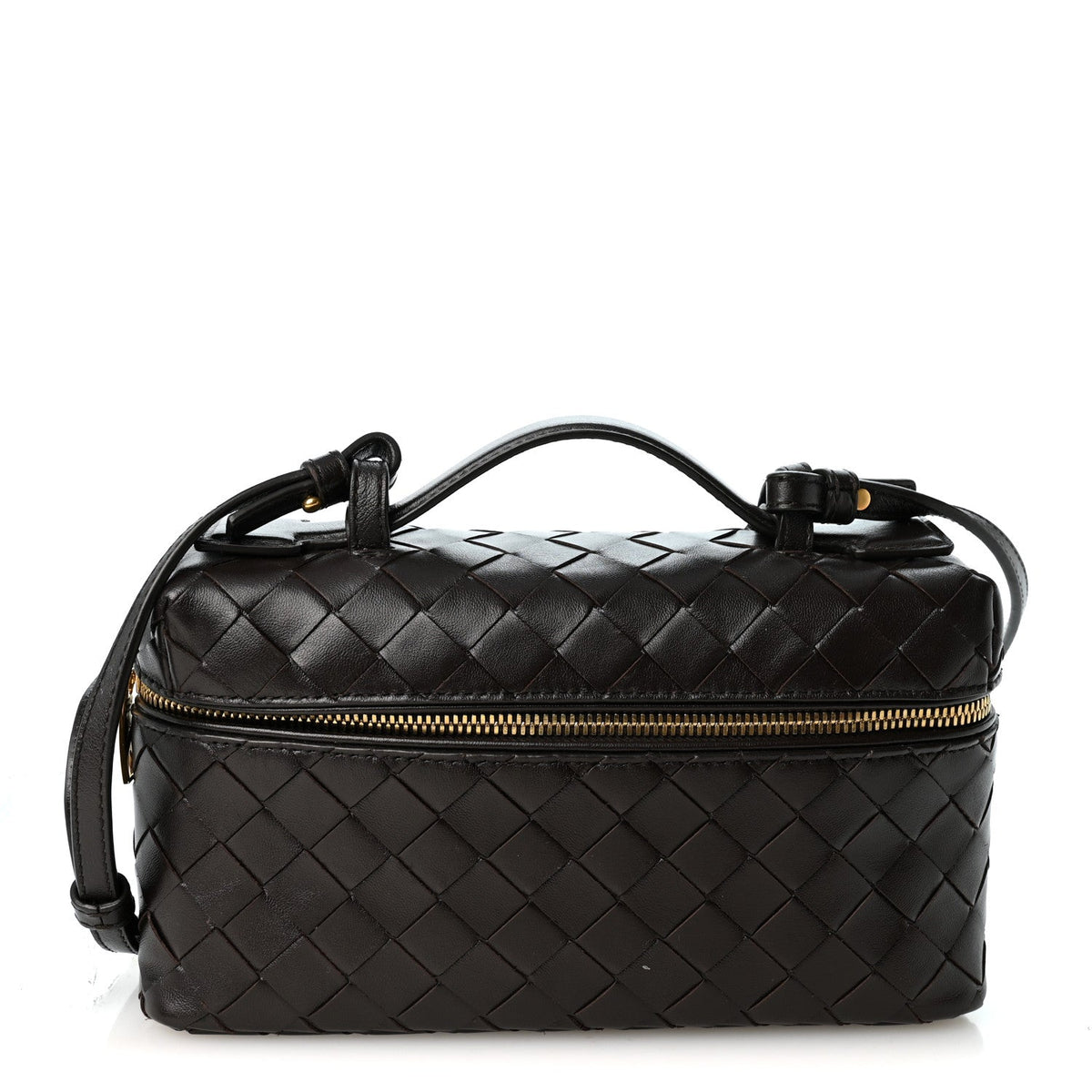 Calfskin Intrecciato Bang Bang Vanity Case Fondant