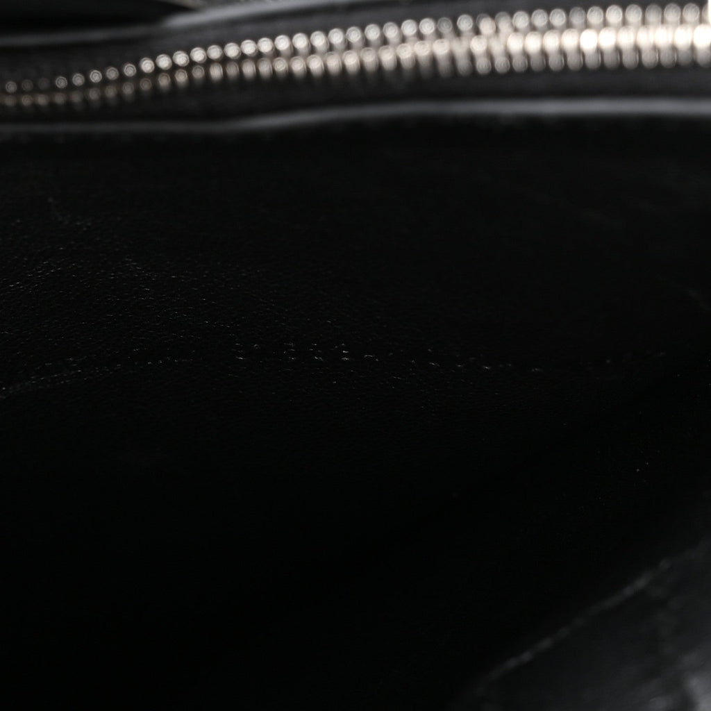 Smooth Calfskin Large Bel Air Carry All Bag Black