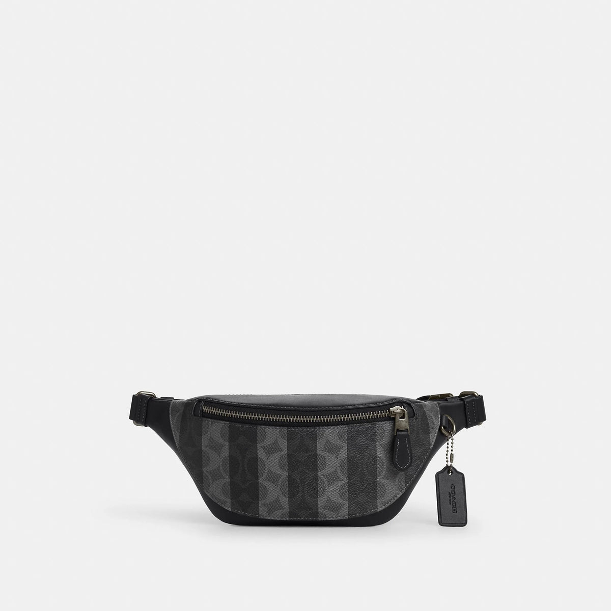 Coach Outlet Warren Mini Belt Bag In Signature Canvas With Stripes